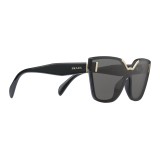 Prada - Prada Hide - Black Cat Eye Unique Sunglasses - Prada Hide Collection - Sunglasses - Prada Eyewear