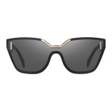 Prada - Prada Hide - Black Cat Eye Unique Sunglasses - Prada Hide Collection - Sunglasses - Prada Eyewear