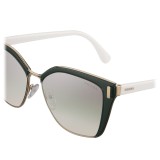 Prada - Prada Mod - Cocoa Crystal and Pale Gold Cat Eye Sunglasses - Prada Mod Collection - Sunglasses - Prada Eyewear