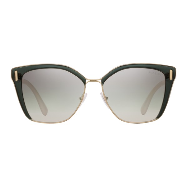 Prada - Prada Mod - Cocoa Crystal and Pale Gold Cat Eye Sunglasses - Prada Mod Collection - Sunglasses - Prada Eyewear