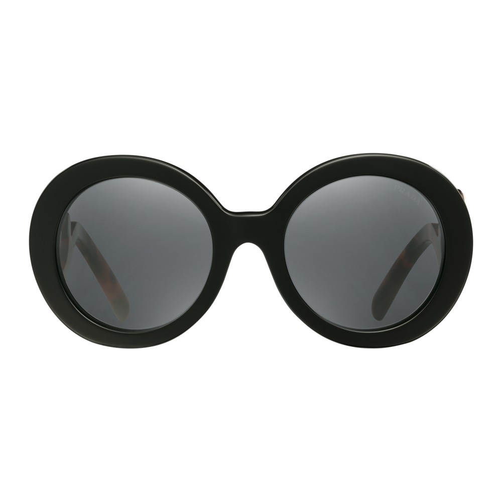 Prada - Prada Minimal Baroque - Black Round Sunglasses - Prada Collection -  Sunglasses - Prada Eyewear - Avvenice