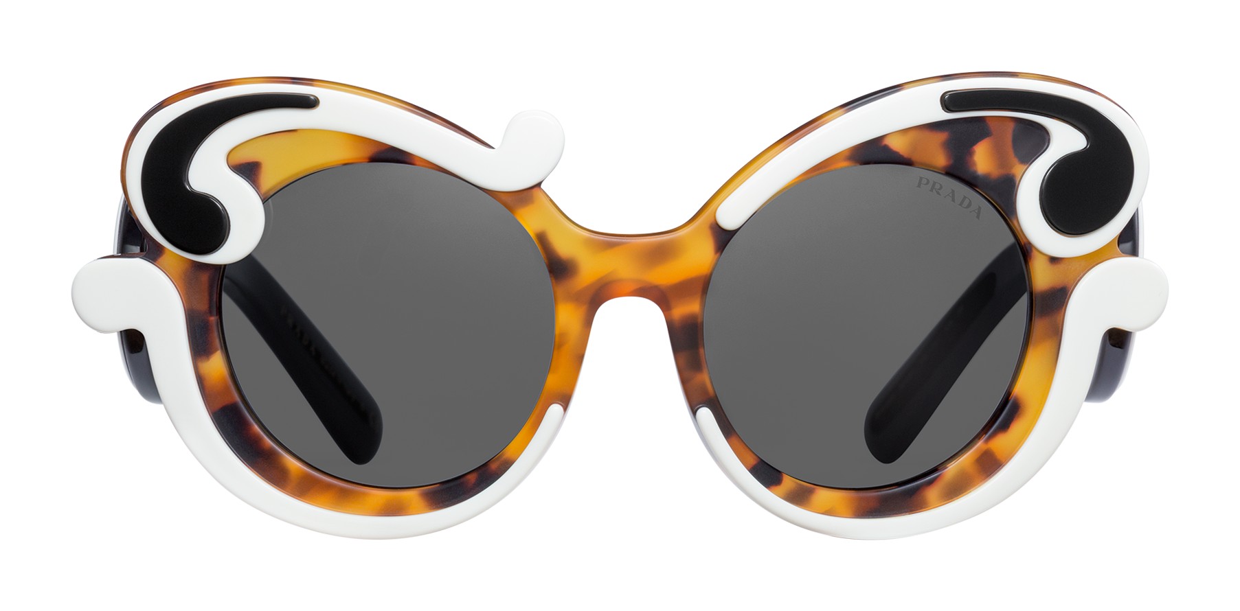 prada sunglasses with curly sides
