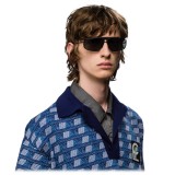 Prada - Prada Runway - Black Square Top Bar Sunglasses - Prada Runway Collection - Sunglasses - Prada Eyewear