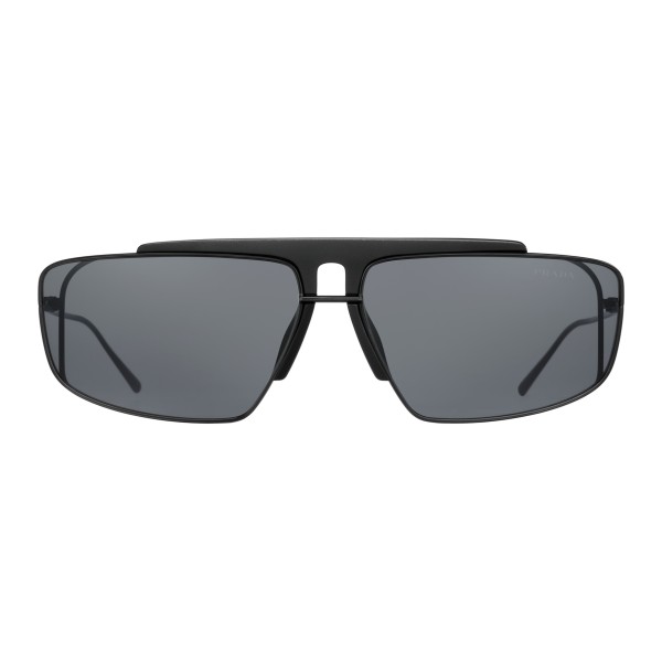 Prada - Prada Runway - Black Square Top Bar Sunglasses - Prada Runway Collection - Sunglasses - Prada Eyewear