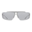 Prada - Prada Runway - Steel and Black Square Top Bar Sunglasses - Prada Runway Collection - Sunglasses - Prada Eyewear