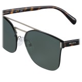 Prada - Prada Collection - Anthracite Square Top Bar Sunglasses - Prada Collection - Sunglasses - Prada Eyewear