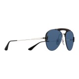 Prada - Prada Collection - Steel and Tortoise Aviator Top Bar Sunglasses - Prada Collection - Sunglasses - Prada Eyewear