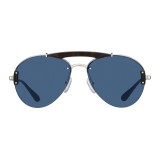 Prada - Prada Collection - Steel and Tortoise Aviator Top Bar Sunglasses - Prada Collection - Sunglasses - Prada Eyewear