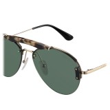 Prada - Prada Collection - Gold and Tortoise Aviator Top Bar Sunglasses - Prada Collection - Sunglasses - Prada Eyewear