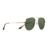 Prada - Prada Collection - Gold Palladium Square Aviator Sunglasses - Prada Collection - Sunglasses - Prada Eyewear