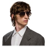 Prada - Prada Collection - Black Aviator Top Bar Sunglasses - Prada Collection - Sunglasses - Prada Eyewear