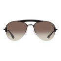 Prada - Prada Collection - Occhiali Aviator Top Bar Nero - Prada Collection - Occhiali da Sole - Prada Eyewear