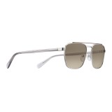 Prada - Prada Game - Steel and Cocoa Square Top Bar Sunglasses - Prada Game Collection - Sunglasses - Prada Eyewear