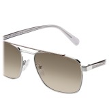 Prada - Prada Game - Steel and Cocoa Square Top Bar Sunglasses - Prada Game Collection - Sunglasses - Prada Eyewear