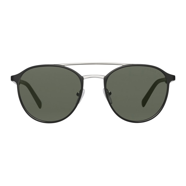Prada - Prada Collection - Matt Black Round Double Deck Sunglasses - Prada Collection - Sunglasses - Prada Eyewear
