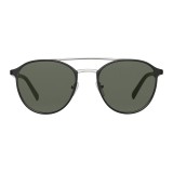 Prada - Prada Collection - Matt Black Round Double Deck Sunglasses - Prada Collection - Sunglasses - Prada Eyewear