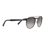 Prada - Prada Collection - Dark Black Round Double Deck Sunglasses - Prada Collection - Sunglasses - Prada Eyewear