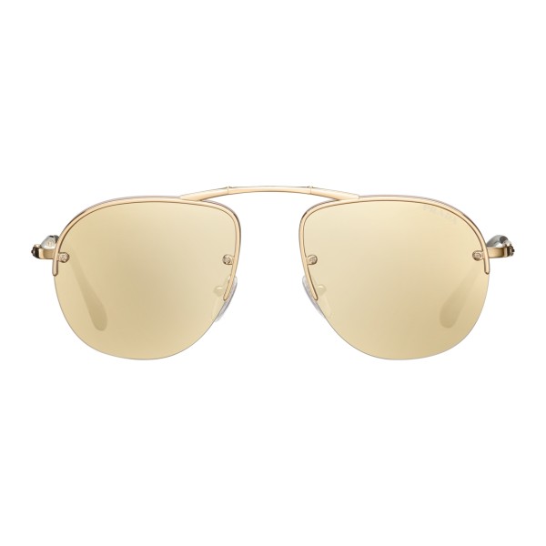 Prada - Prada Teddy Folding - Pale Gold Aviator Sunglasses - Prada Teddy Folding Collection - Sunglasses - Prada Eyewear