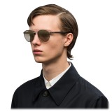 Prada - Prada Collection - Anthracite Round Double Deck Sunglasses - Prada Collection - Sunglasses - Prada Eyewear