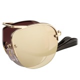 Prada - Prada Teddy Folding - Occhiali Aviator Oro Pallido - Prada Teddy Folding Collection - Occhiali da Sole - Prada Eyewear