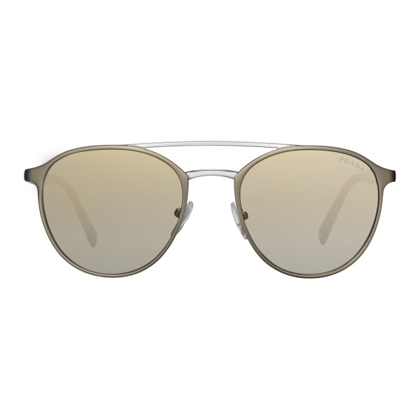 Prada - Prada Collection - Anthracite Round Double Deck Sunglasses - Prada Collection - Sunglasses - Prada Eyewear