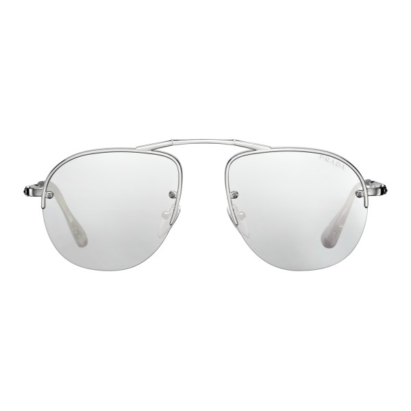 Prada - Prada Teddy Folding - Silver Aviator Sunglasses - Prada Teddy Folding Collection - Sunglasses - Prada Eyewear