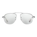 Prada - Prada Teddy Folding - Silver Aviator Sunglasses - Prada Teddy Folding Collection - Sunglasses - Prada Eyewear