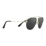 Prada - Prada Teddy Folding - Pale Gold Aviator Pilot Sunglasses - Teddy Folding Collection - Sunglasses - Prada Eyewear