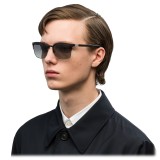 Prada - Prada Collection - Black Matt Classic Square Logo Sunglasses - Prada Collection - Sunglasses - Prada Eyewear