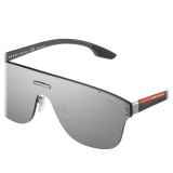Prada - Prada Linea Rossa Stubb - Mirrored Coal Mask Sunglasses - Prada Stubb Collection - Sunglasses - Prada Eyewear