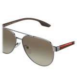 Prada - Prada Linea Rossa Stubb - Lead Aviator Sunglasses - Prada Stubb Collection - Sunglasses - Prada Eyewear