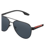 Prada - Prada Linea Rossa Stubb - Black Aviator Sunglasses - Prada Stubb Collection - Sunglasses - Prada Eyewear