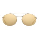Prada - Prada Linea Rossa Constellation - Gold Oval Sunglasses - Prada Collection - Sunglasses - Prada Eyewear
