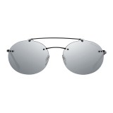 Prada - Prada Linea Rossa Constellation - Silver Oval Sunglasses - Prada Collection - Sunglasses - Prada Eyewear