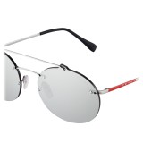 Prada - Prada Linea Rossa Constellation - Occhiali Ovali Silver - Prada Collection - Occhiali da Sole - Prada Eyewear