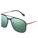 Prada - Prada Linea Rossa Constellation - Glossy Black Square Sunglasses - Prada Collection - Sunglasses - Prada Eyewear