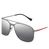 Prada - Prada Linea Rossa Constellation - Matt Lead Square Sunglasses - Prada Collection - Sunglasses - Prada Eyewear