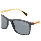 Prada - Prada Linea Rossa Collection - Anthracite Square Classic Sunglasses - Prada Collection - Sunglasses - Prada Eyewear