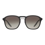 Prada - Prada Linea Rossa Collection - Black Square Round Sunglasses - Prada Collection - Sunglasses - Prada Eyewear