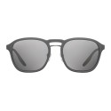 Prada - Prada Linea Rossa Collection - Anthracite Square Round Sunglasses - Prada Collection - Sunglasses - Prada Eyewear