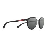 Prada - Prada Linea Rossa Collection - Black Double Square Sunglasses - Prada Collection - Sunglasses - Prada Eyewear