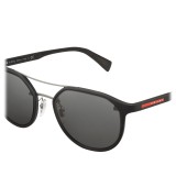 Prada - Prada Linea Rossa Collection - Black Double Square Sunglasses - Prada Collection - Sunglasses - Prada Eyewear