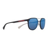 Prada - Prada Linea Rossa Collection - Granite Double Square Sunglasses - Prada Collection - Sunglasses - Prada Eyewear