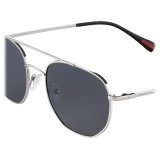 Prada - Prada Linea Rossa Spectrum - Steel Irregular Sunglasses - Prada Spectrum Collection - Sunglasses - Prada Eyewear