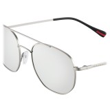 Prada - Prada Linea Rossa Spectrum - Silver Irregular Sunglasses - Prada Spectrum Collection - Sunglasses - Prada Eyewear
