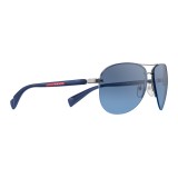 Prada - Prada Linea Rossa Collection - Steel Aviator Sunglasses - Prada Collection - Sunglasses - Prada Eyewear