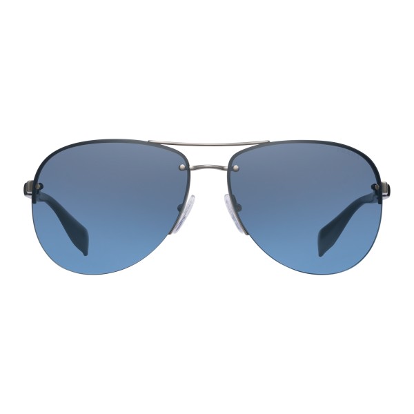 Prada - Prada Linea Rossa Collection - Steel Aviator Sunglasses - Prada Collection - Sunglasses - Prada Eyewear