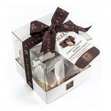 Vincente Delicacies - Cubetti di Torrone Morbido alla Mandorla di Sicilia Ricoperti di Cioccolato Fondente Extra 70% - Baroque