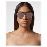 Philipp Plein - Charlie Basic Collection - Gold, Brown and Turtle - Sunglasses - Philipp Plein Eyewear
