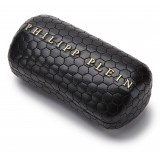 Philipp Plein - Target Leather Collection - Nero Grigio - Occhiali da Sole - Philipp Plein Eyewear